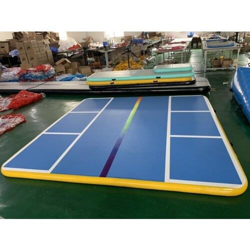 Free Shipping Square 1m,2m,3m,Thick 10cm Inflatable Air Track Gymnastics Inflatable Air Track Tumbling Mat Gym AirTrack For Sale