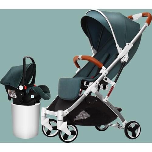Baby stroller can sit reclining ultra lightweight folding shock absorber simple pocket baby hand push umbrella