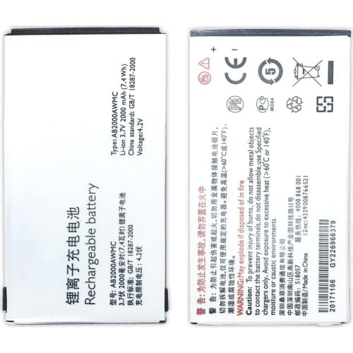 For PHILIPS Xenium X501 X513 X523 X130 X623 X3560 CTX130 CTX523 CTX513 Mobile Phone Battery AB2000AWMC AB2000FWML 2000mAh