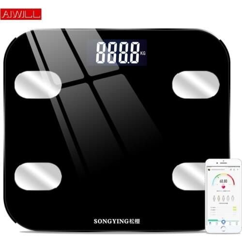 AIWILL Electronic Smart Weighing Scales Bathroom Body Fat bmi Scale Digital Human Weight Mi Scales Floor lcd display Health Gift