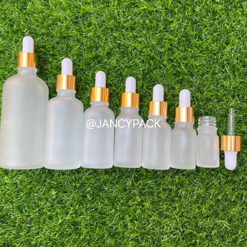 5ml 10ml 15ml 30ml 50ml 100ml Frost Glass Dropper Empty Cosmetic Packaging Liquid For Essential Massage Oil Pipette Bottle