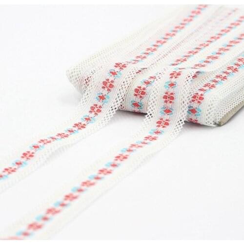 2Yards/Lot 2.5CM Flower Mesh Wide Embroidered Tulle Lace Trim Mesh Lace Fabric Lace Ribbon Lovely Polyester / Nylon Eco-Friendly