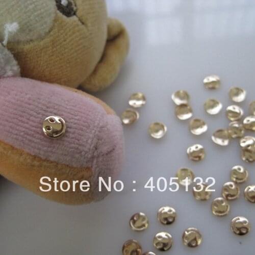 MD-583 3D 50pcs/bag Nail Decoration Metal Gold Smiling Face Metal Nail Art Decoration