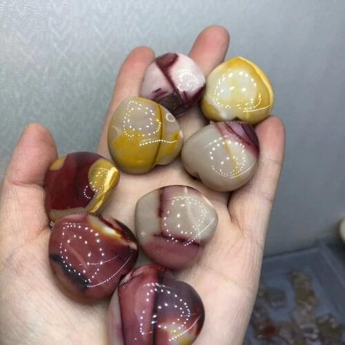 Natural Quartz Heart Figurine Danhuang Stone Love Mineral Specimen Healing Crystal Gift Home Decoration