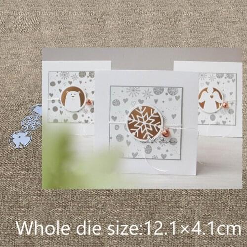 New Design Craft Metal Cutting Die die cuts 3pcs bear snowflake angel circle scrapbook Album Paper Card Craft Embossing die cuts