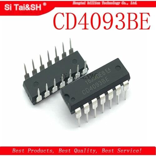 10PCS CD4093BE DIP14 CD4093 DIP new original