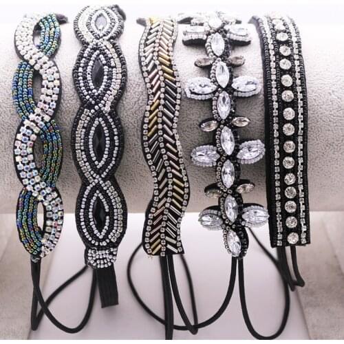 Ethnic Seed Beads Handmade Headband Pearl Rhinestone Customized Beaded Hairband For Women & Girls Hair Accessories