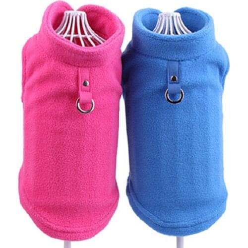 Dog Clothes for Small Dogs Winter Warm Fleece Dog Vest T-shirt Puppy Chihuahua Cat Coat tshirt Yorkies Poodle Pet Clothing 35