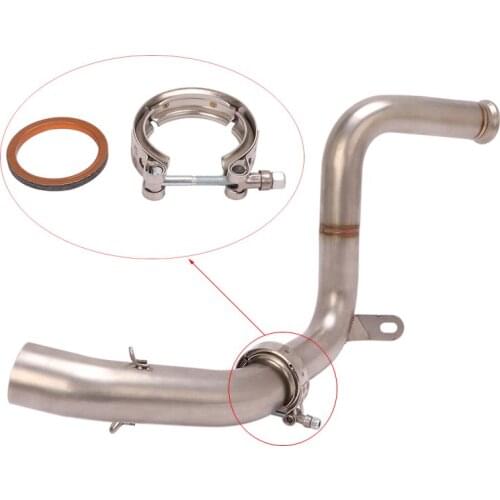 Stainless Steel Buckle for KTM 125 250 390 Duke RC390 2017-2021 Motorcycle Exhaust Pipe Clamp Link Tube Fxing Hoop Slip-on Plug