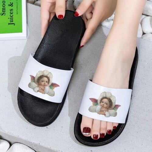 Slippers female summer Cupids Arrow Beach Slides Home Slippers Slip on Sandals Female Shoes Flip Flops shoes for women 2021