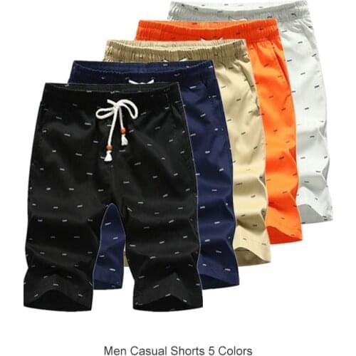 Brand Men Shorts Summer Male Casual Shorts Bottom Mens Elastic Fashion Short Men Breathable Printing Shorts