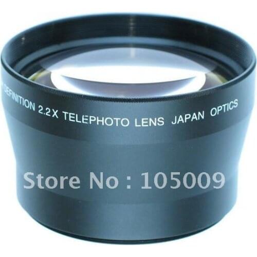 72mm TELEPHOTO 2.2X LENS FOR SONY HDR-FX1 DSC-H9 DSC-H7