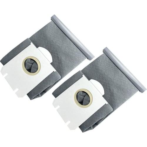 2pcs Vacuum Cleaner Washable Cloth Bags Dust Filter Bag For Philips FC9176 FC9071 Vacuum Cleaner Bag Replacement