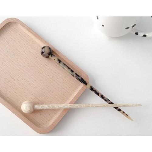 2021 Chinese Style Hair Sticks Acetate Resin Chopstick Women Hairpins Hair Clip Pins Wedding Hair Accessories Jewelry