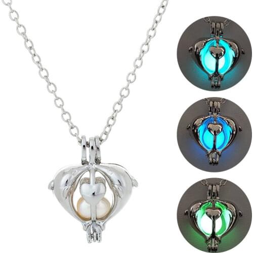 Cupids arrow Glow In The Dark Pendant Necklace For Womens 2019 New Moon Necklaces Fashion Jewelry Necklaces valentine Gift