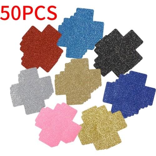 10 pairs/lot Sexy Women Disposable Adhesive Nipples Covers Ultra-thin Breathable Glitter Seamless Invisible Sticker Chest Petals