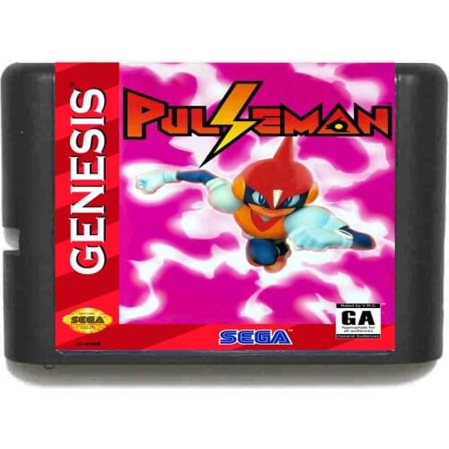 Pulseman 16 bit SEGA MD Game Card For Sega Mega Drive For Genesis