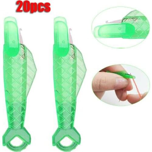 20pcs Mini Sewing Machine threade Needle Guide Automatic DIY Thread Fish Type Needle Threader sew Craft Tool Sewing accessories