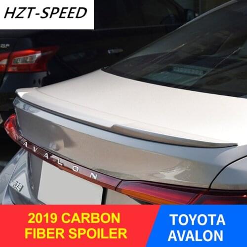 2019 For TOYOTA AVALON No Punching ABS Carbon Fiber Pattern Rear Spoiler for TOYOTA
