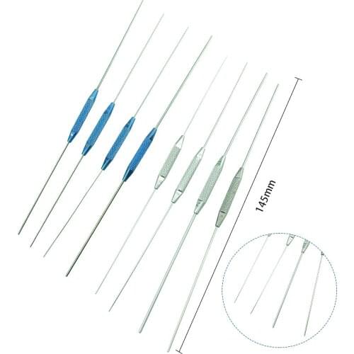 4pcs/set Stainles Steel/Titanium Double Ended Lacrimal Passage Probe Ophthalmic Flushing Tool Ophthalmic Eye Instrument