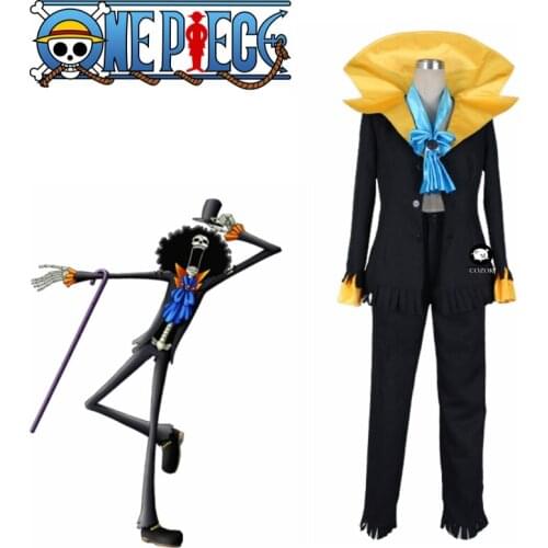 Anime ONE PIECE BROOK Burukku Custom Halloween Christmas Uniform Custom Made Any Size