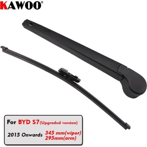 KAWOO Car Rear Wiper Blades Back Window Wipers Arm For BYD S7 Hatchback (2015 Onwards) 345mm Auto Windscreen Blade Accessories