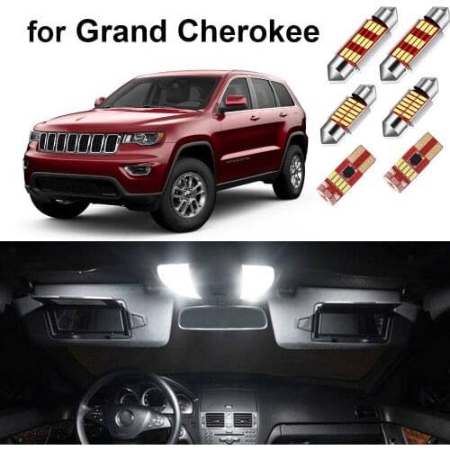 Canbus Car Led Interior Light Kit For Jeep Grand Cherokee ZJ WJ WK WK2 1993-2016 2017 2018 2019 2020 Dome Map Top Quality