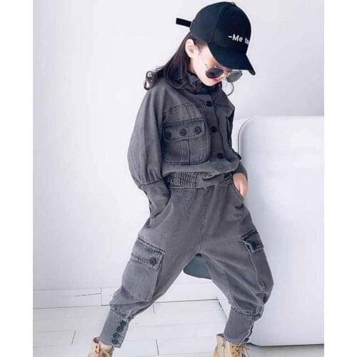 High Quality Casual Sport Girls Suits 2020 Spring Autumn Style Kids Children Solid Color Suit Coat+Pant 2Pcs Girls Clothes Set