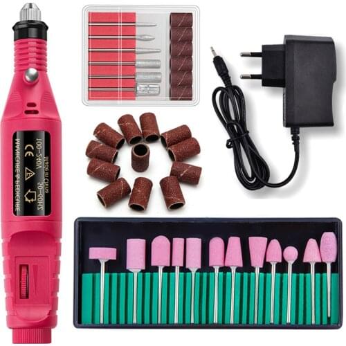 Electric Apparatus for Manicure Milling Drill Bits Set Acrylic Gel Polish Remover Grinder Mill Cutter Nail Art Sanding File Kit