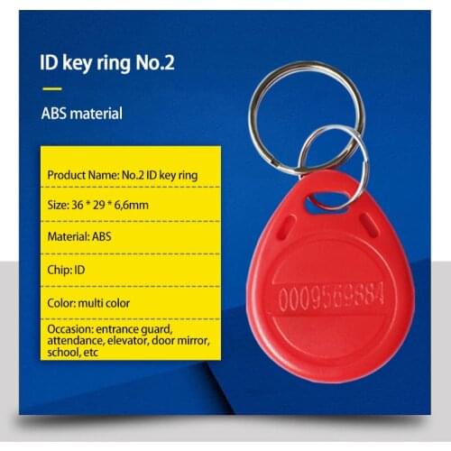 10pcs 125khz Copy Rewritable Writable Rewrite Access Control Card RFID Tag Key Ring Card Proximity Token Badge Duplicate 9 Color
