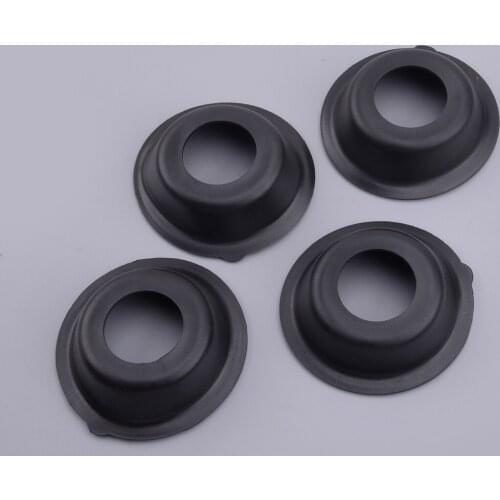 4Pcs Motorcycle Carburetor Plunger Membrane Diaphragm Rubber Black Fit For Yamaha SR250 T Exciter 1980 1981 1982