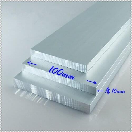 Aluminium alloy plate 10mmx100mm article aluminum 6063-T5 oxidation width 100mm thickness 10mm length 100mm 1pcs