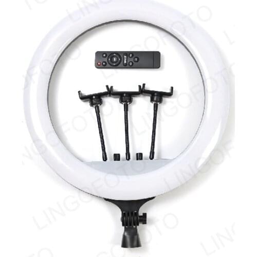 21 22 inch 3 Mode Adjustable LED Ring Light Remote Control Sefile Makeup Live Sreaming UC9957
