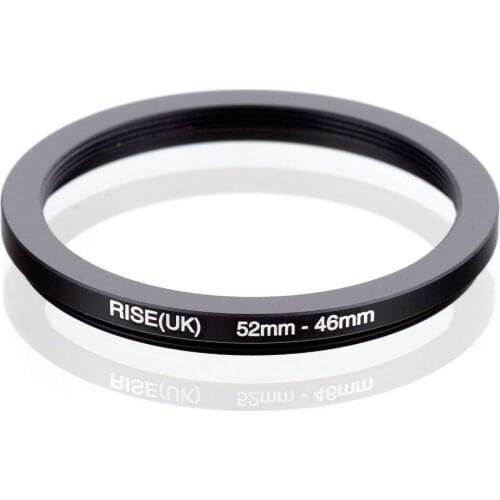 RISE(UK) 52mm-46mm 52-46mm 52 to 46 Step down Ring Filter Adapter black