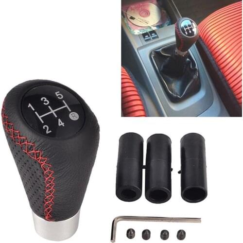 5 Speed Car Gear Shift Knob Universal Manual Gear Stick Shifter Lever Head High Quality Plastic+ Metal Material Gear Shift Knob