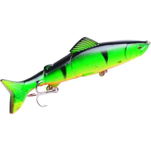 1pcs 17.7g 125mm Fishing Wobblers Lure Wobbler Lures Bait For Fish Peche 3 Segments Minnow Swimbait Hard Baits With Steel Ball