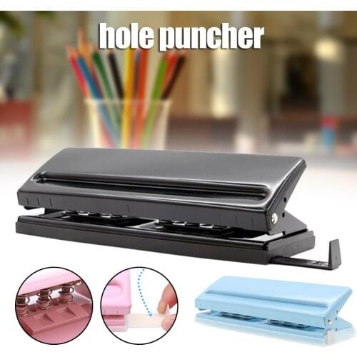 6 Hole Standard Punch Adjustable Hole Punch for Handmade Loose Leaf Diary Inner Page UY8