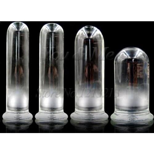 4 Size Huge Big G spot Vagina Female Masturbator Glass Dildo Anal Plug Erotic Adult Sex Toys for Woman Men Gay Crystal Butt Plug