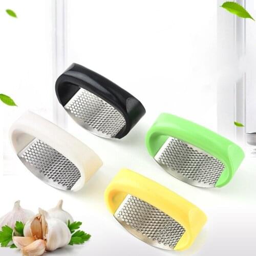 1pcs Stainless Steel Garlic Press Manual Garlic Grinder Grater Ginger Press Kitchen Accessories Garlic Chopper