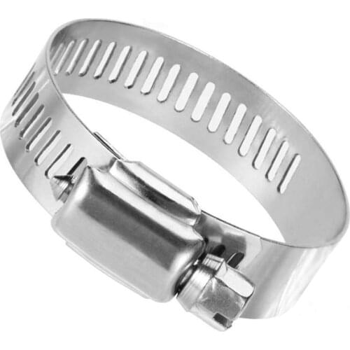 10/20/50/100pcs Stainless Steel Adjustable Drive Hose Clamp Fuel Line Worm Size Clip Hoop Hose Clamp Hot Sale