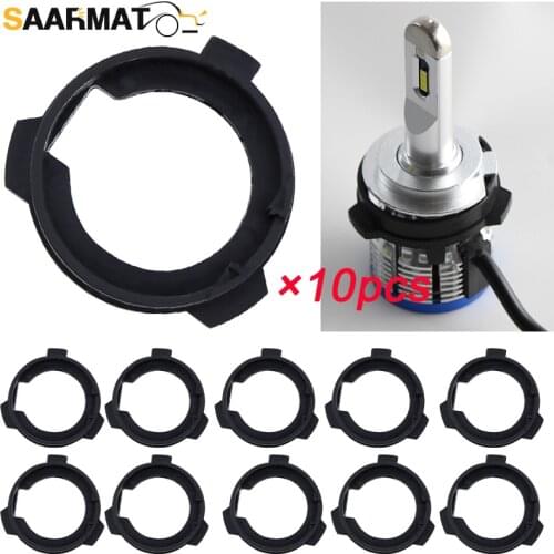 10×H7 LED Headlight Retainer Clip Base Holder Headlamp Socket Adapter For VW polo Lavida Lamando Touran Tiguan Skoda Octavia