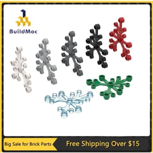 MOC Bricks 2417 6 X 5 X 0.33 Plant Leaves for Building Blocks Parts DIY Construction Christmas Gift Toy