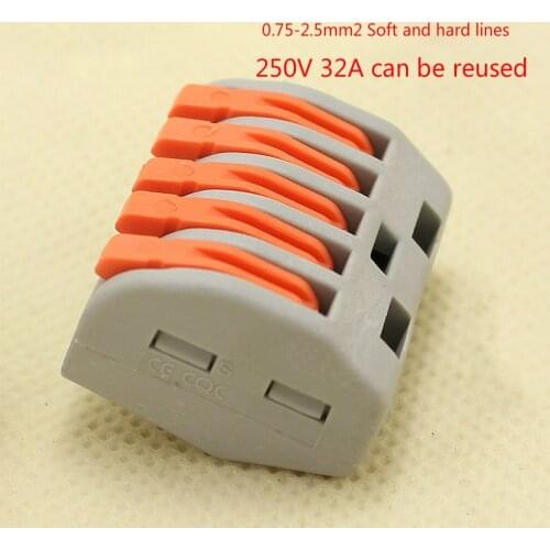 10pcs/lot PCT-K215 universal wire Connector Quick Connector wiring Terminals Splitter