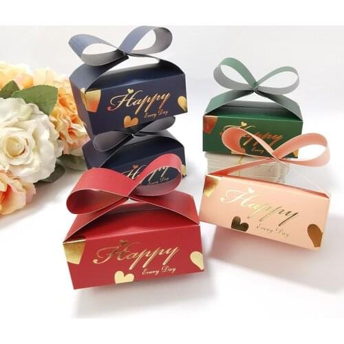 10pcs Wedding Favor And Sweet Gift Bags Candy Box For Wedding Baby Shower Birthday Guests Event Elmo Party Christmas Supplies