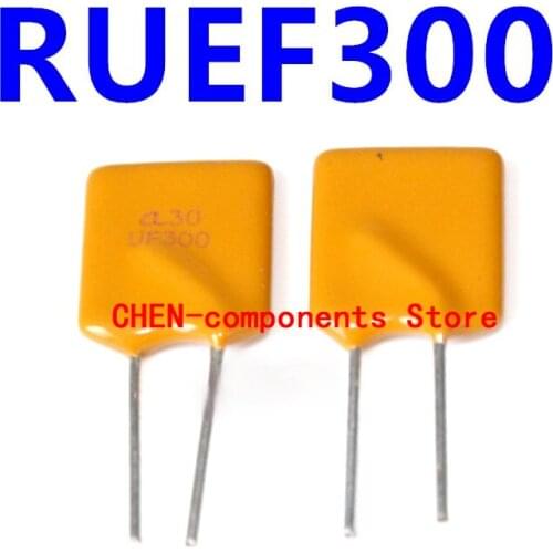 10PCS RUEF300 PPTC Self-recovery fuse 3A 30V straight Insert