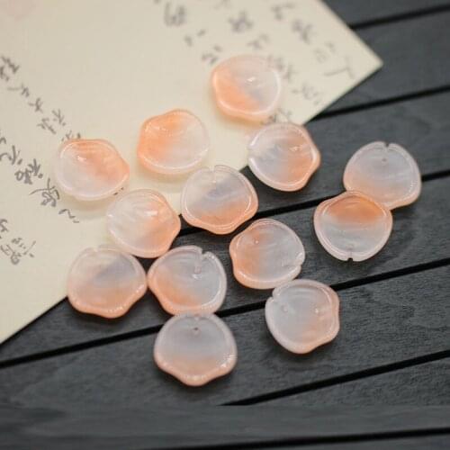 100 PCS Lampwork Leaf Pendant Charms For Earring Headwear Accessories Findings DIY Jewelry Making