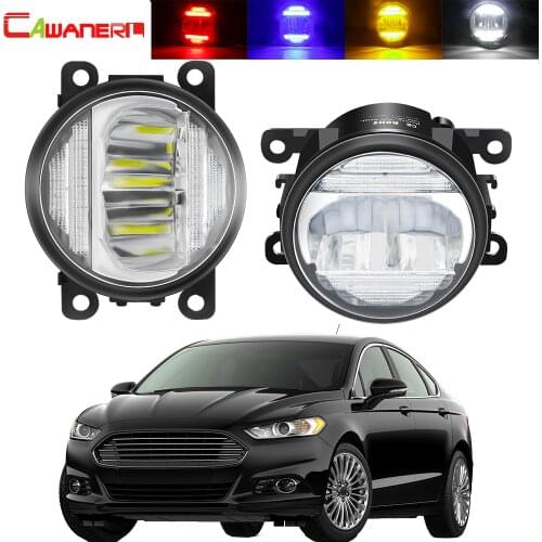 2in1 LED Fog Light + Daytime Running Lamp For Ford Mondeo Fusion 2013 2014 2015 2016 Car Front Bumper Fog Light DRL 30W 8000LM