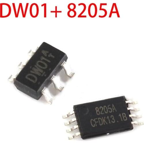 20pcs DW01+ 8205A combination SOP23-6 battery protection chip each 10pcs New Original