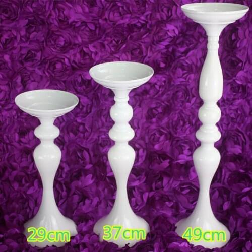 48cm 10pcs/lot high wedding kissing ball stick European classical WHITE candle stick/ wrought iron candle sticks