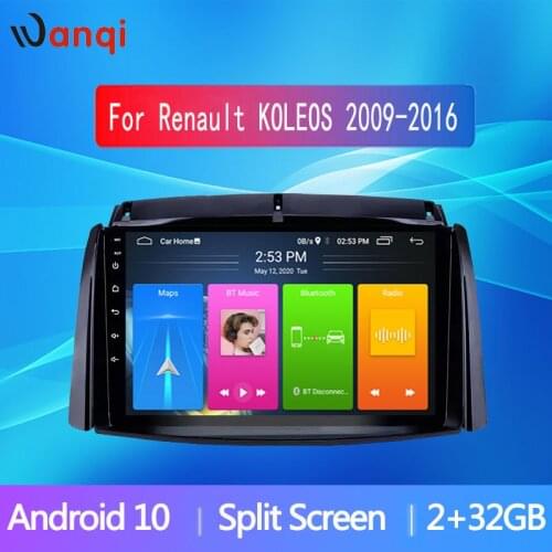 2+32GB For Renault Koleos 2009 2010 2012-2016 Android 10.0 car radio video player GPS stereo navigation 2Din AHD WiFi NO DVD